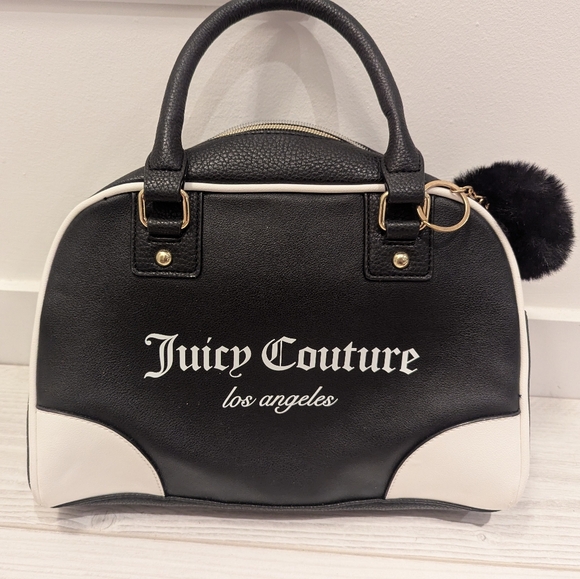 Juicy Couture Black and White Bowler Bag - Picture 2 of 9